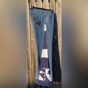 Upcycled Gloria Vanderbilt Polka Dot Jeans